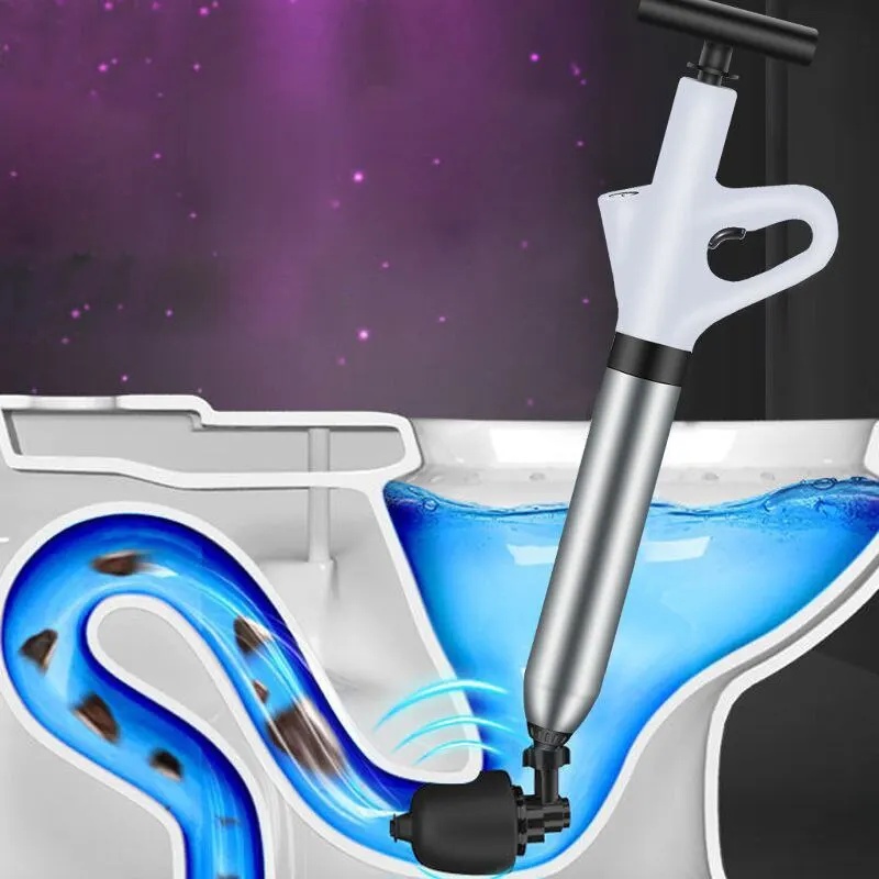 Plunger Toilet - Desatascador de Inodoros Neumático de Acero