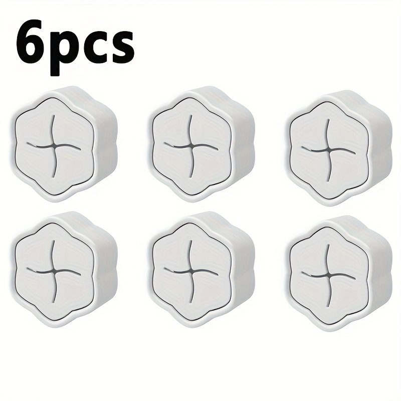 Home Bathroom Organizer - 6 Ganchos Adhesivos para Toallas, Sin