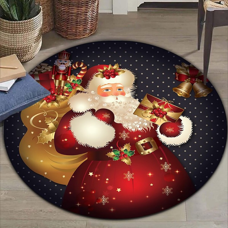 Alfombra redonda con diseño de - Home Bathroom Trends reseña y precio