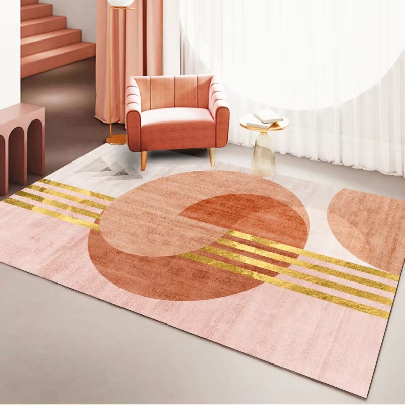 Alfombra abstracta de colores  - Home Bathroom Trends reseña y precio